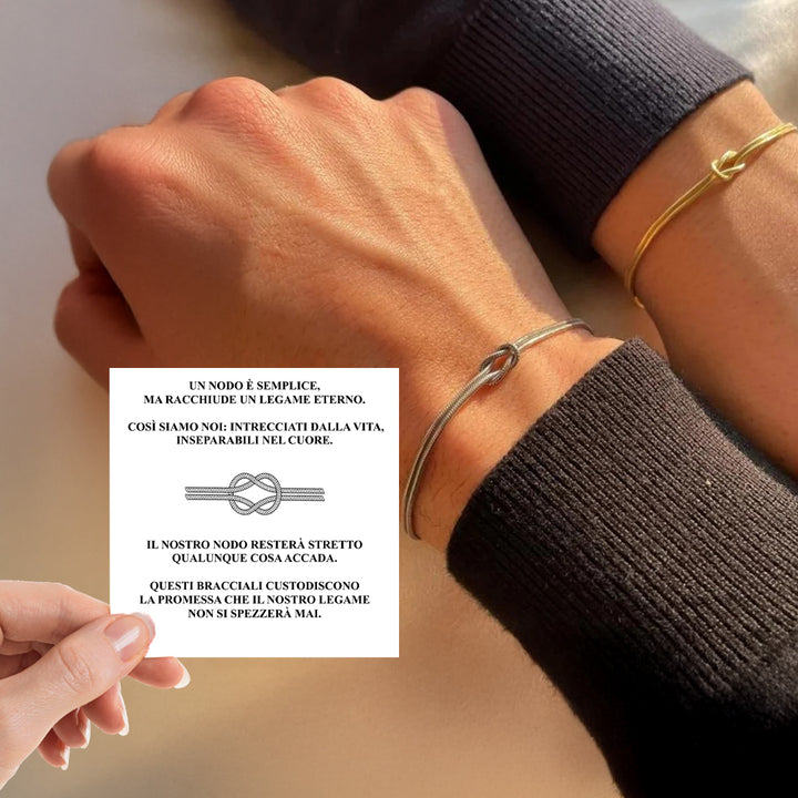 2x BRACCIALI "LEGAME ETERNO" CON DEDICA OMAGGIO