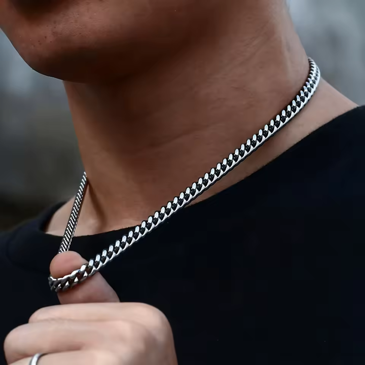 COLLANA CUBAN CON DEDIDA OMAGGIO