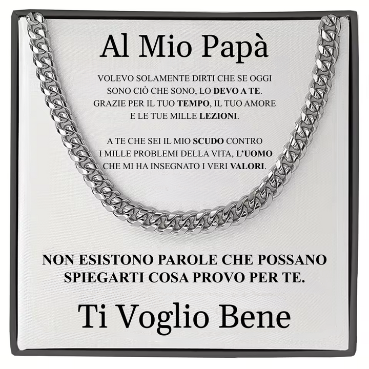 COLLANA CUBAN CON DEDIDA OMAGGIO
