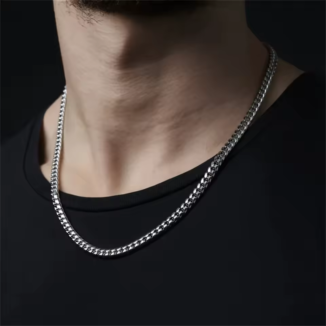 COLLANA CUBAN CON DEDIDA OMAGGIO