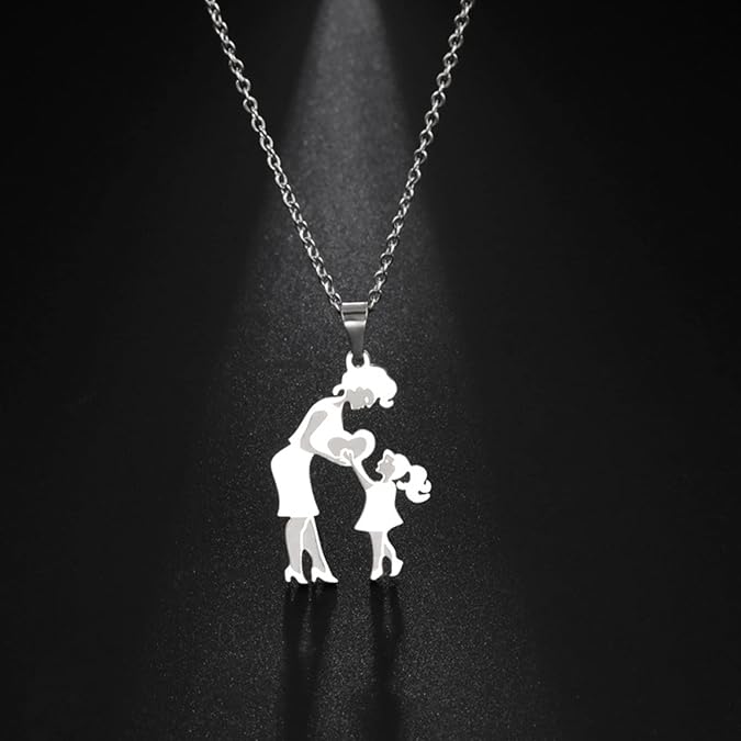 COLLANA " ABBRACCIO MATERNO " CON DEDICA OMAGGIO