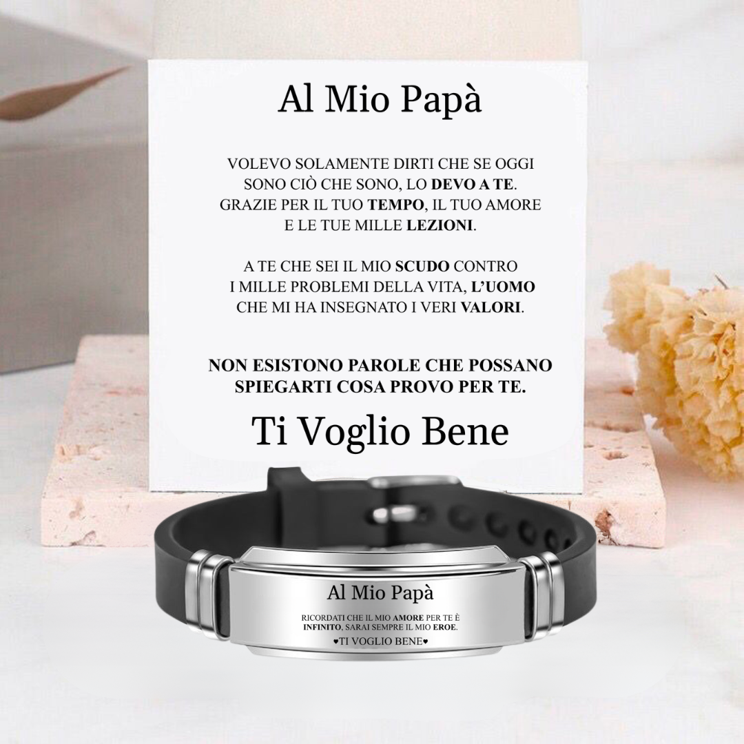 Braccialetto in silicone con citazione d'amore inciso per lui, regalo di Braccialetto in silicone con citazione d'amore inciso per lui, regalo di