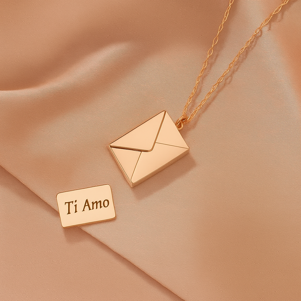 COLLANA "LETTERA D'AMORE" CON MESSAGGIO SEGRETO