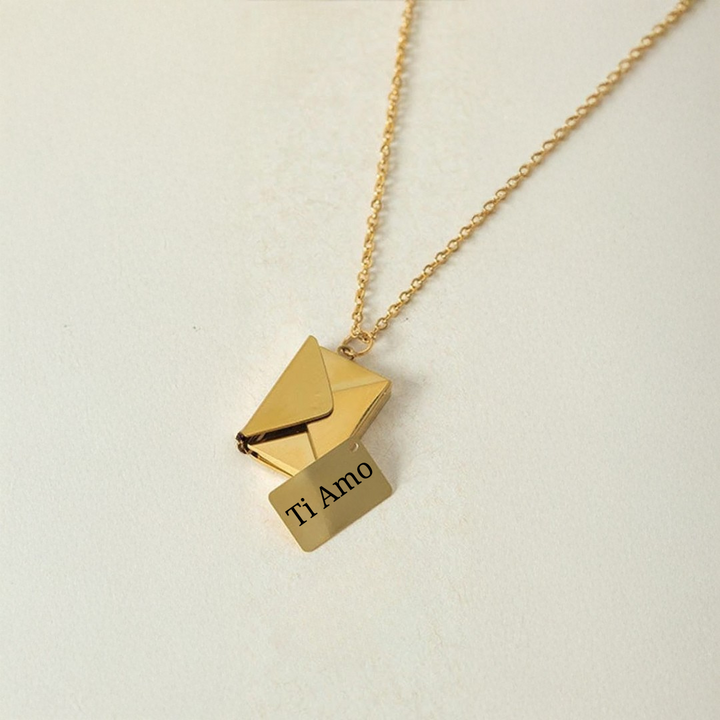 COLLANA "LETTERA D'AMORE" CON MESSAGGIO SEGRETO