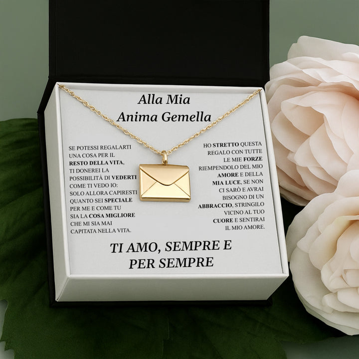 COLLANA "LETTERA D'AMORE" CON MESSAGGIO SEGRETO