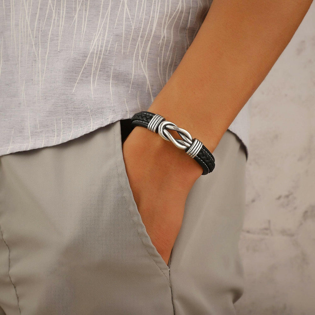 BRACCIALE ETERNITY LOVE MASCHILE CON DEDICA OMAGGIO