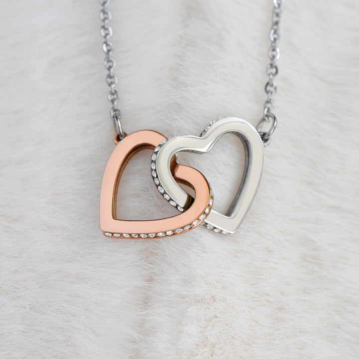 Collana "DOPPIO CUORE" con BOX CONFEZIONE ROSE